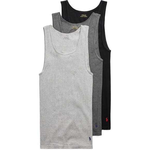 Mens Classic Fit Cotton Tanks 3-Packs - Picture 1 of 5